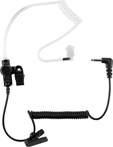 Miniatura 7 de Auricular de policía de 0.138 pulgadas/1 pin solo escucha tubo acústico auricular para altavoz remoto micrófono Motorola Kenwood radio de 2 vías FBI
