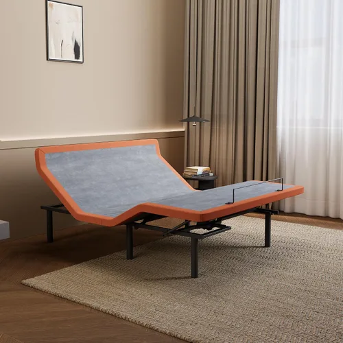 Miniatura 11 de ESHINE Base de cama ajustable individual XL con colchón híbrido de 14" Inclinación de almohada, control por aplicación inteligente, gravedad cero