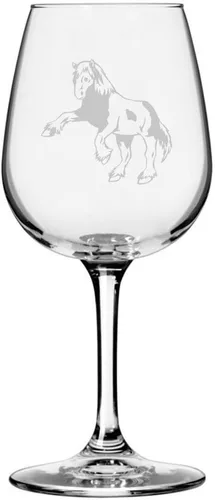 Miniatura 15 de Morgan Body Horse - Copa de vino grabada multiusos (12.75 onzas)
