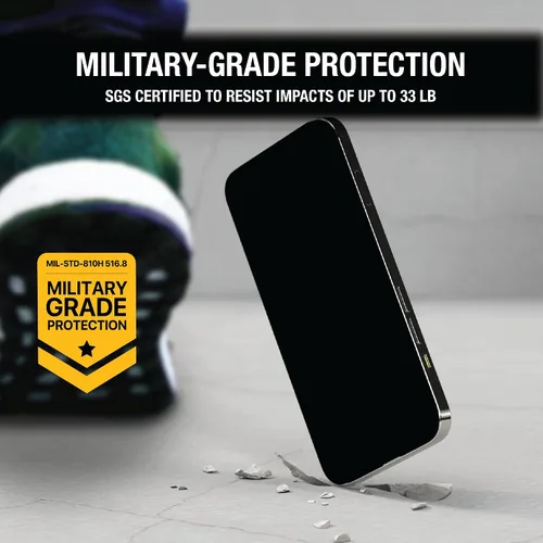 Miniatura 7 de DEWALT Paquete de 2 protectores de pantalla de privacidad resistentes para iPhone 13 Pro Max/14 Plus, protección de sensor, compatible con isla