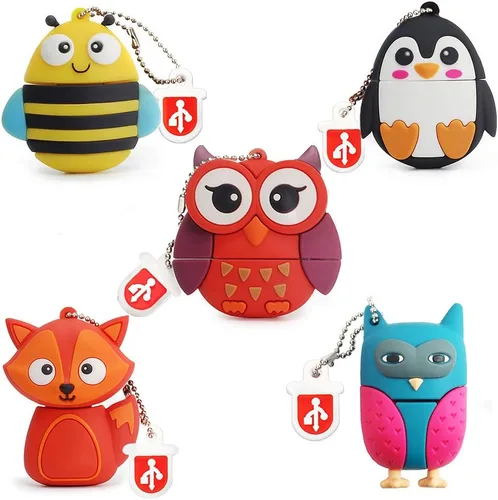 Miniatura 18 de BorlterClamp - Memoria USB de 16 GB, paquete de 5 unidades con bonito patrón de instrumentos musicales, regalo de unidad USB para estudiantes