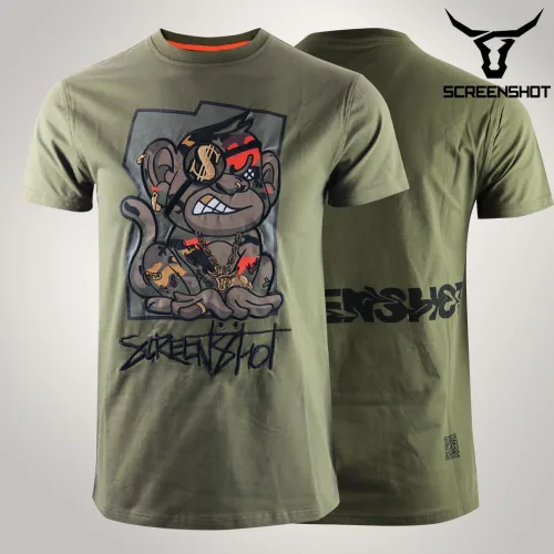 Miniatura 3 de SCREENSHOT - Camiseta con estampado de gel de alta densidad con bordado urbano de alta densidad