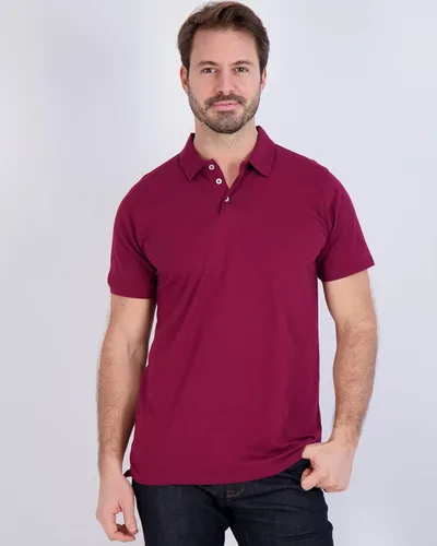 Miniatura 12 de Real Essentials Paquete de 3: Polo de manga corta de algodón para hombre, de secado rápido, transpirable, (disponible en tallas grandes y altas)