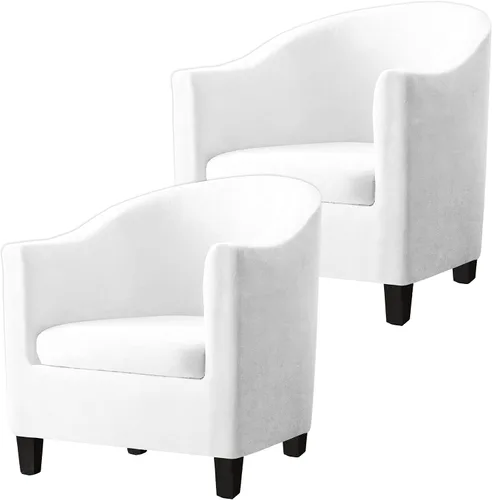 Miniatura 10 de Fundas de terciopelo para sillones, fundas de elastano para sillones, fundas elásticas para sillas de bañera, fundas protectoras para muebles, funda