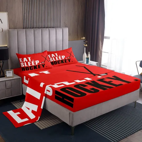 Miniatura 60 de Feelyou Football Bed Sheets Set Twin Size Basketball Sports Deep Pocket Fitted Sheet Soccer Ball Game Bedding Sets Black Baseball Gaming Soft Bed