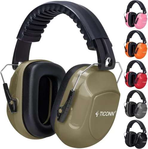Miniatura 11 de TICONN Noise Cancelling Ear Muffs for Adults, SNR 33dB Hearing Protection, Adjustable Safety Earmuffs for Construction