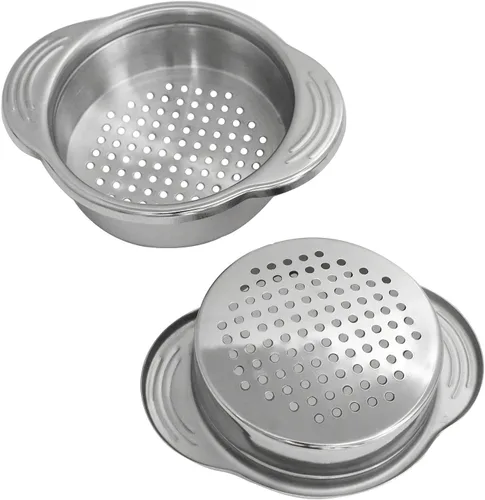 XGNG - Colador de latas de acero inoxidable, 2 unidades, colador de latas de verduras y frutas, mejor para atún enlatado, versátil