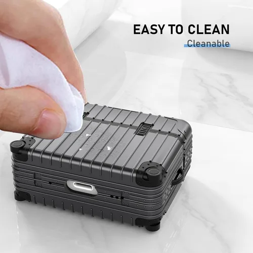 Miniatura 7 de KOREDA - Funda rígida para AirPods Pro 2, diseño de maleta divertida y bonita para Airpods Pro de 2ª generación/1ª generación (2023/2022/2019)