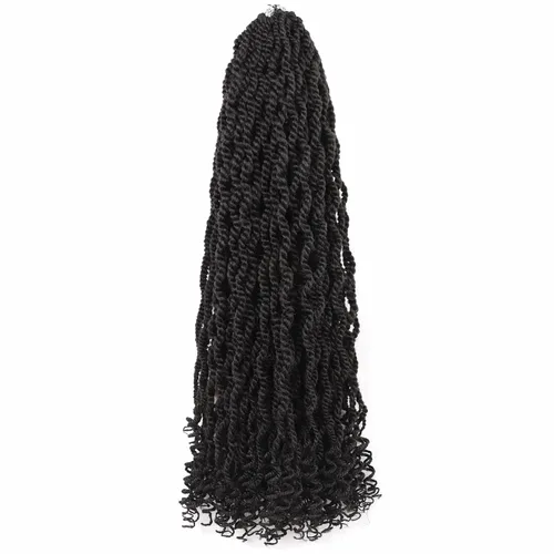 Miniatura 27 de Cabello rubio de ganchillo para mujeres negras, trenzas senegalesas onduladas de ganchillo de 12 pulgadas, trenzas kinky de ganchillo cortas 27613