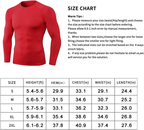 Miniatura 6 de Camiseta de compresión atlética para hombre, para entrenamiento, correr, manga larga, capa base fresca y seca, camiseta deportiva activa