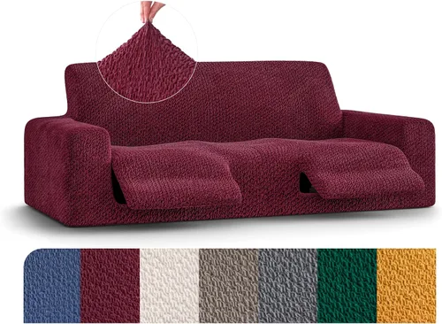 Miniatura 24 de PAULATO BY GA.I.CO. Funda reclinable – Funda de ajuste suave – Protector elástico de muebles reclinables de 1 pieza – Tela de terciopelo lavable a