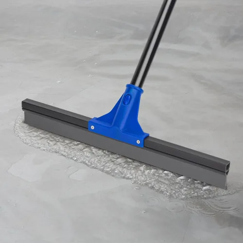Miniatura 4 de Escurridor de Piso con Mango Telescópico Largo de 59'', Escoba de Goma Resistente de 18" para Hormigón, Azulejos de Baño, Garaje, Terraza
