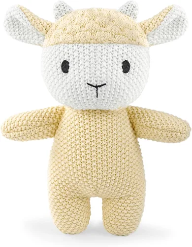 Lindos animales de peluche de cordero de punto, animales de peluche de ganchillo y juguetes suaves. Lindas muñecas de animales pequeños, juguete de