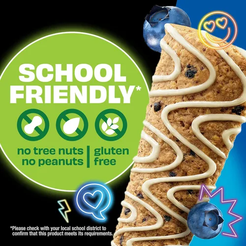 Miniatura 8 de KIND Barras de granola para niños, magdalenas de arándanos, sin gluten, bajas en sodio, bocadillos sin maní y nueces de árbol, 0.18 onzas