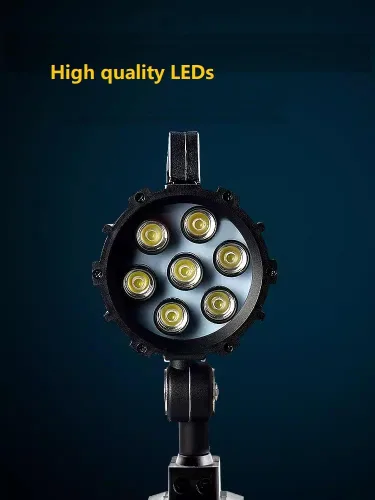 Miniatura 6 de Luces de trabajo LED de 24 V IP68 de aleación de aluminio ajustable para máquina de iluminación industrial para torno, fresadora CNC, máquina