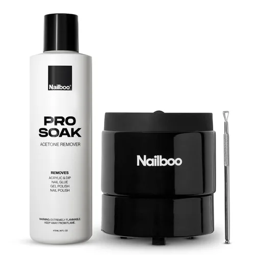 Miniatura 9 de Nailboo Removedor de Esmalte de Uñas 100% Acetona, Removedor de Esmalte en Gel para Uñas, Removedor de Esmalte de Acetona Pura y Polvo Dip, Remoción