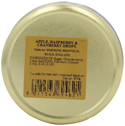 Miniatura 7 de Simpkins Gotas de Manzana, Frambuesa y Arándano 7.05 oz (Paquete de 6)