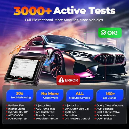 Miniatura 7 de Autel Escáner MaxiCOM MK906S PRO 2-TS: 2026 Hasta de MaxiSYS MS906 PRO2-TS/ MS906 MAX/ MS906PRO TS, Codificación igual que Elite II PRO, Top TPMS