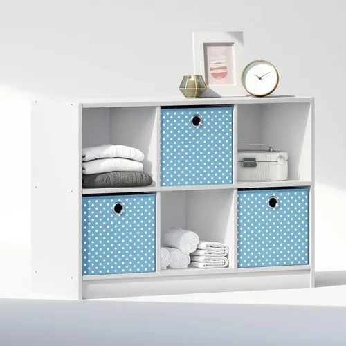Miniatura 12 de Furinno Organizadores y almacenamiento de armario cúbicos, organizador de armario de 6 cubos con contenedores, almacenamiento de estante abierto
