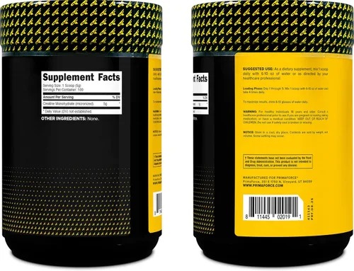 Miniatura 6 de Primaforce Monohidrato de creatina micronizada en polvo 17.64 oz (1.1 libras)