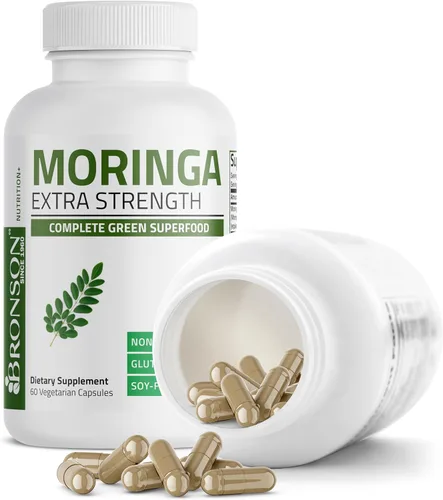 Miniatura 4 de Bronson Moringa Cápsulas extra fuertes Moringa Oleifera en polvo, 60