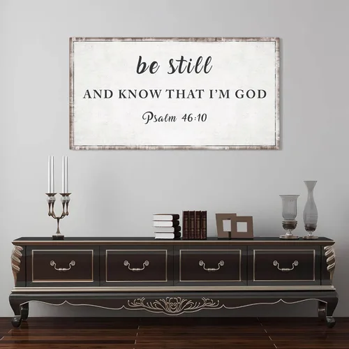 Miniatura 13 de Decoración de pared inspiradora – Arte de pared cristiano y decoración de pared familiar – Decoración de pared con versículos de la Biblia, Citas