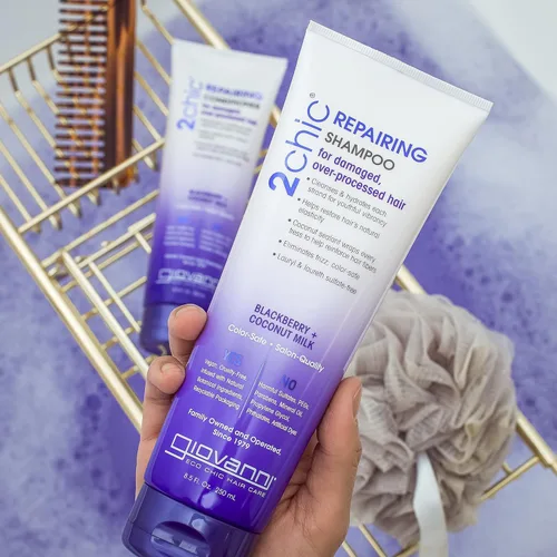 Miniatura 3 de GIOVANNI 2chic - Juego de champú y acondicionador ultra reparador, para cabello dañado y sobreprocesado, ayuda a restaurar la elasticidad natural