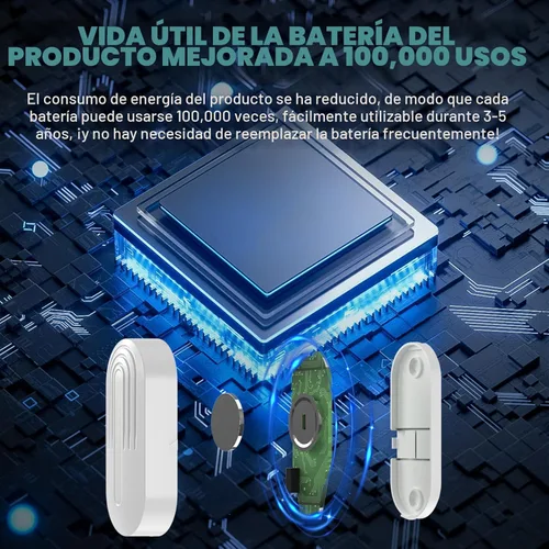 Miniatura 2 de Timbre de puerta Sanjie, timbres de puerta inalámbricos con alarma de entrada cuando la puerta se abre para casa/negocio/oficina/tienda con alcance