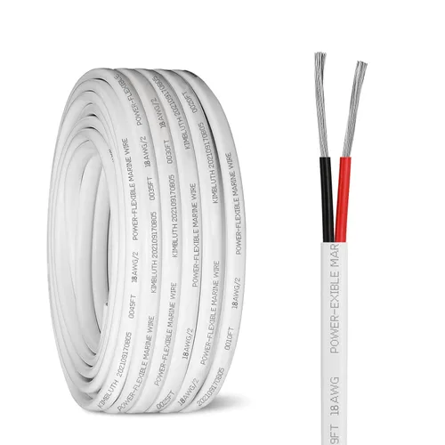 Miniatura 19 de Cable marino dúplex de calibre 10, cable de cobre estañado para barco, 150 pies, 10 AWG, estándar de EE. UU., OFC, alambre de cobre libre de oxígeno