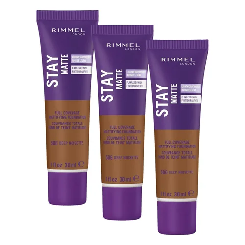 Miniatura 41 de Rimmel London Stay Matte Liquid Mousse - 305 Buff - Base, ligera, control del brillo, sin aceite, 1 oz