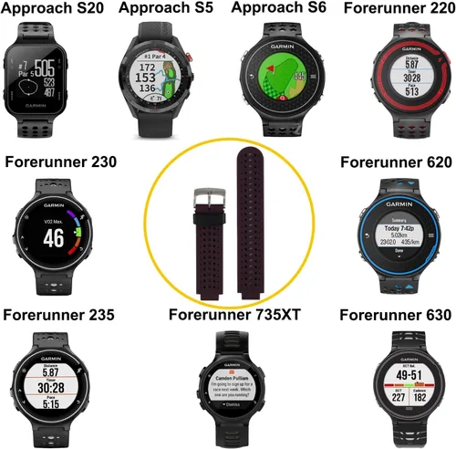 Miniatura 4 de Para Forerunner 220/230/235/235 Lite/620/630/735XT silicona repuesto reloj pulsera correa correa para Forerunner 235 Smartwatch hombres mujeres
