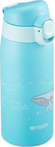Miniatura 5 de TIGER MCT-A035P Tiger Water Bottle, 11.8 fl oz (350 ml), Kameichido Mug, Stainless Steel Bottle, One-touch, Lightweight, Rabbit