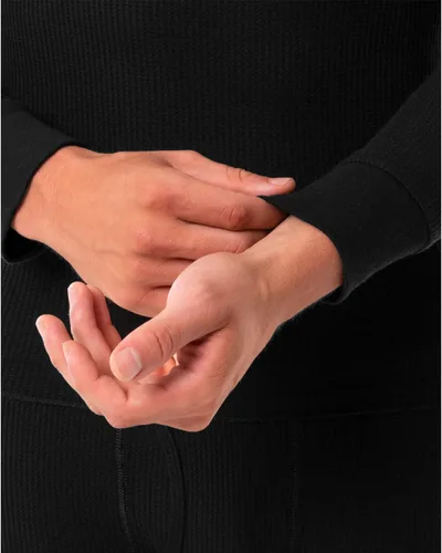 Miniatura 3 de Nautica Conjunto de capa base de manga larga para hombre, cuello redondo, waffle, ropa interior térmica