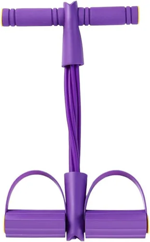 Juego de 21 bandas de resistencia de fitness con 4 tubos de pedal y tirador de tobillo, cuerda de tensión multifunción para abdomen, cintura, brazo,
