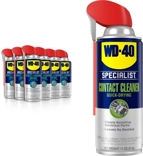 Miniatura 10 de WD-40 Specialist Spray de Grasa de Litio Blanco con Smart Straw que Pulveriza de 2 Formas, 10 OZ [Paquete de 6] & WD-40 Specialist Lubricante