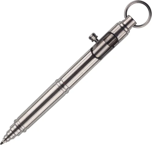 Miniatura 7 de SMOOTHERPRO Bolígrafo de acción de perno de latón macizo con clip de acero inoxidable, nodo de bambú para temblor, parkinson, artritis, oficina