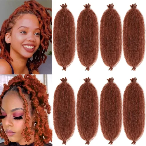 Miniatura 9 de Marley Twist - Cabello trenzado de 10 pulgadas, cabello trenzado preseparado y afro trenzado, 8 paquetes para rastas sintéticas desgastadas