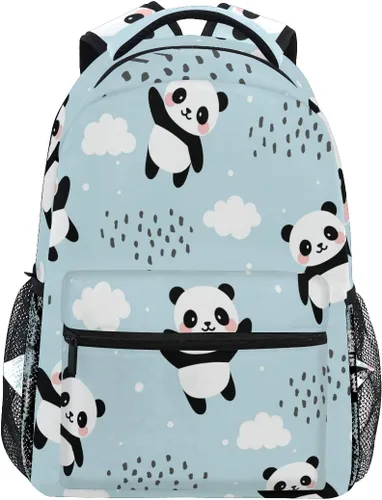 ATTX Linda mochila con diseño de panda para niños y niñas, Panda-h, Ciclismo