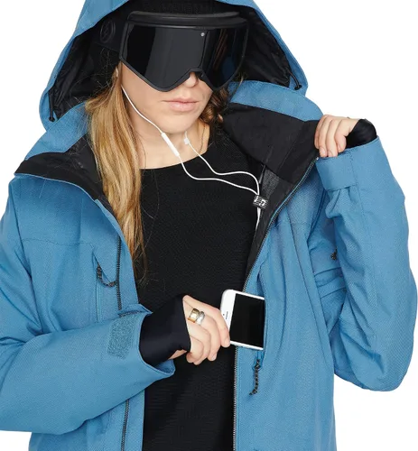 Miniatura 5 de Volcom Shelter 3D - Chaqueta con capucha para mujer, con aislamiento elástico, para snowboard, esquí, invierno