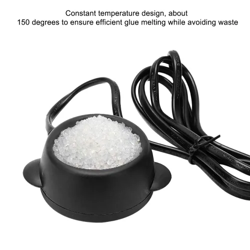 Miniatura 6 de Mini olla caliente de temperatura constante, pegamento para extensión de cabello, olla de fusión ligera y portátil, peluca de calor, estufa