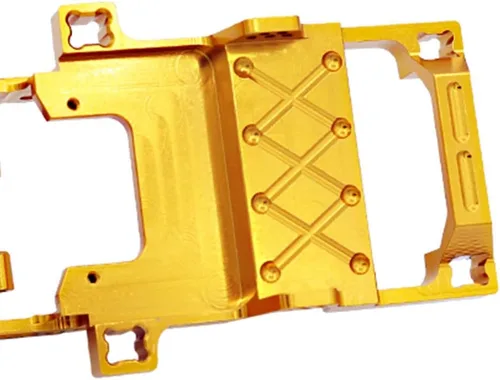 Miniatura 5 de Marco de chasis de metal completo para FMS 1/24 Power Wagon FCX24 RC Crawler Car Model Upgrade Part (dorado)