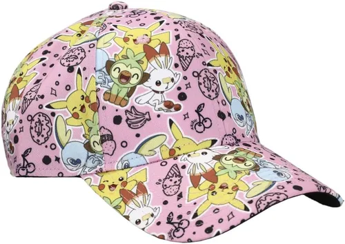 Miniatura 3 de Bioworld Pokemon Anime Personajes Todo Sobre Impresión Rosa El Snapback, Rosado