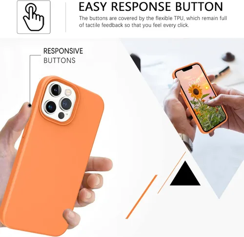 Miniatura 52 de GUAGUA Funda compatible con iPhone 17 Pro Max de 6.9 pulgadas, silicona líquida, goma de gel suave, delgada, forro de microfibra delgada