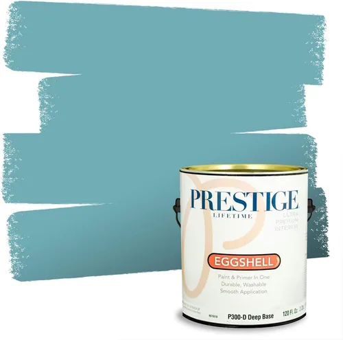 Miniatura 46 de PRESTIGE Pintura interior e imprimación en uno, salpicaduras acuosas, cáscara de huevo, 1 galón