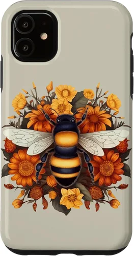 Miniatura 8 de iPhone 16 Boho Flower Bee Honey Beekeeper Daisy Sunflower Bee Case