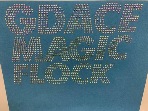 Miniatura 3 de Plantilla de diamantes de imitación Metarial Magic Sticky Flock autoadhesivo de diamantes de imitación en rollo para máquina de corte de 12 pulgadas