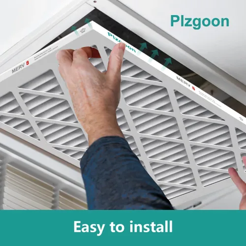Miniatura 4 de Filtros de Aire 10x10x1 MERV 8 MPR 600 Paquete de 4 Filtros Plisados para Hogar HVAC AC Calefacción Filtros de Aire Acondicionado para Casa Oficina