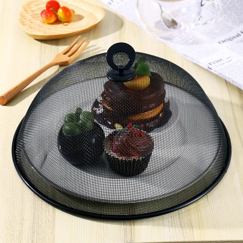 Miniatura 8 de Cubierta de malla para alimentos, de acero inoxidable, para mesa de comedor, tapa de alimentos, cubierta de platos, fundas reutilizables de malla