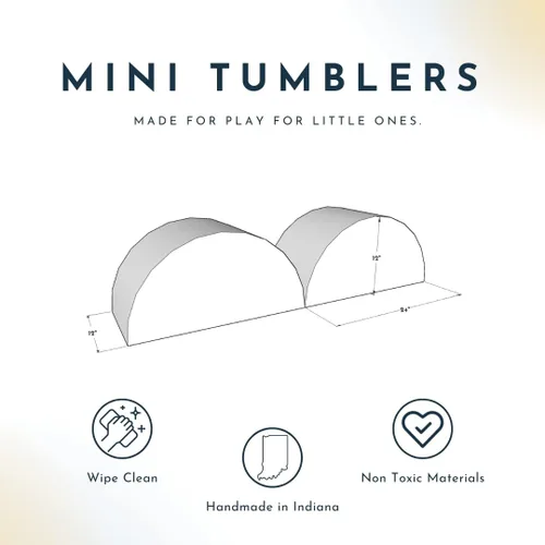 Miniatura 2 de Foamnasium Juego de mini vasos, juego de espuma para interiores, 2 piezas suaves para niños pequeños y niños activos escalador de espuma