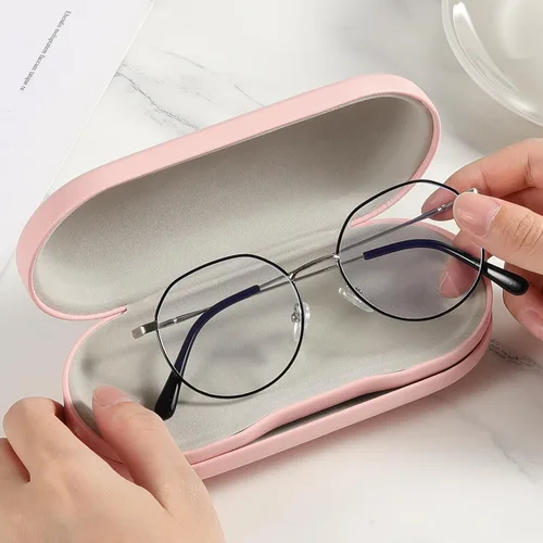 Miniatura 5 de MoKo Estuche Doble para Anteojos, Estuche para Lentes de Contacto con Pinzas Removedoras con Espejo, 2 en 1 Caja Portátil de Doble Cara para Lentes